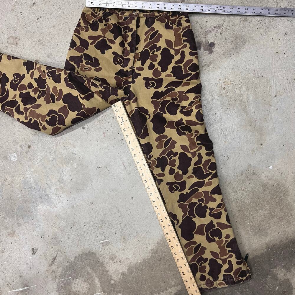 True Vintage Womens Duck Camo Dakota Industries Insulated Pants Hunting 12 - Picture 11 of 15